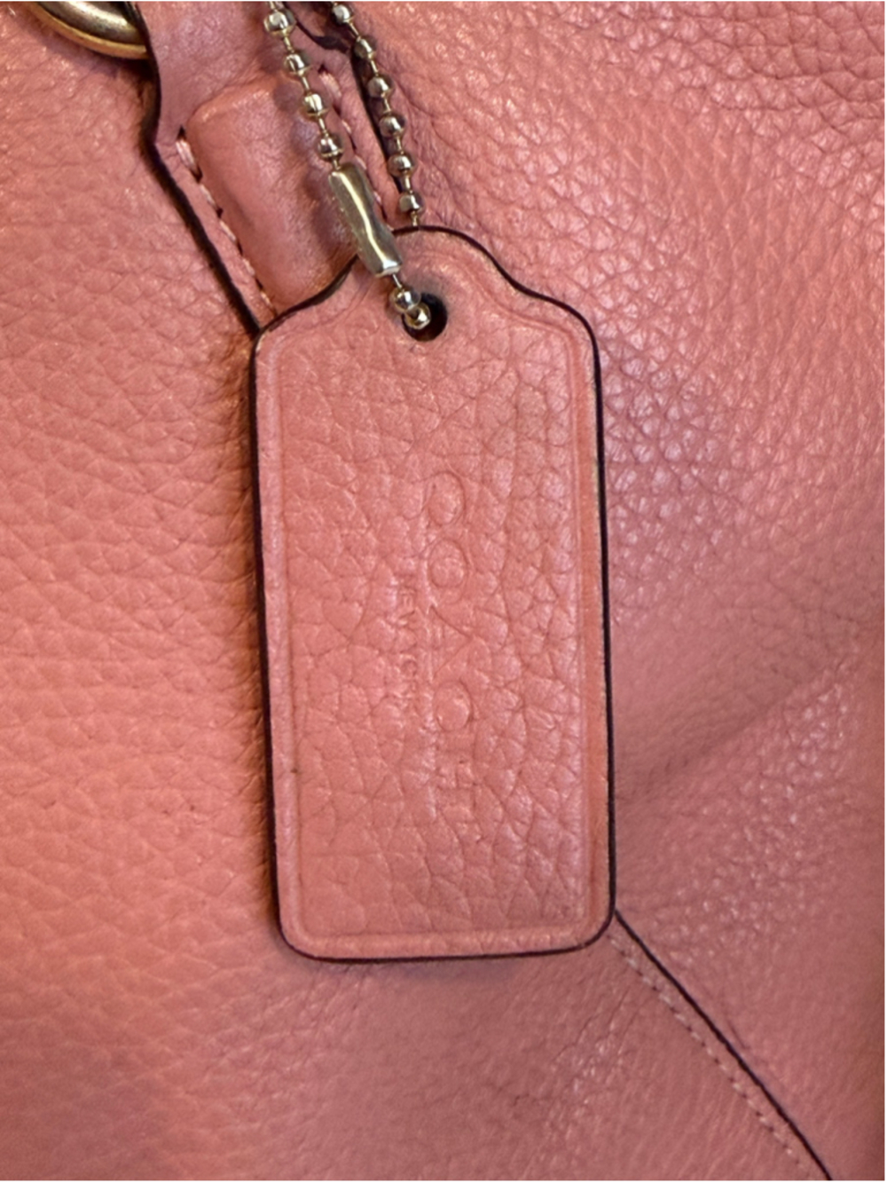 Coach F31077 Pink Pebbled Leather Crossbody Satchel Tote Purse Shoulder Bag 2018 - Picture 11 of 11